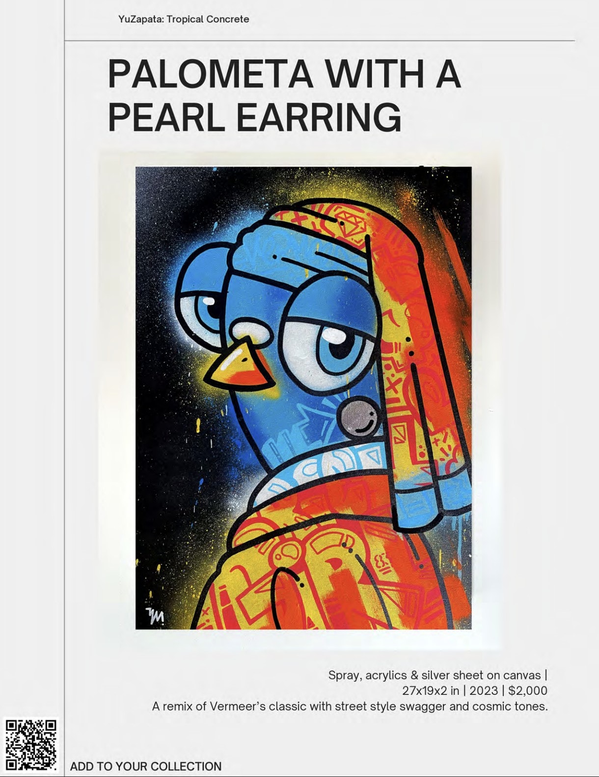 PALOMETA WITH A PEARL EARRING